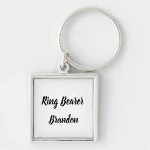 Ring Bearer Gift Custom Name Gifts Wedding Keychai Key Ring