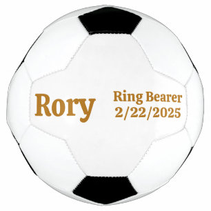Ring Bearer Gift, Personalised Soccer Ball