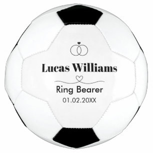 Ring Bearer Gift Personalised Soccer Ball