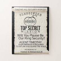 Ring Bearer Puzzle Invitation