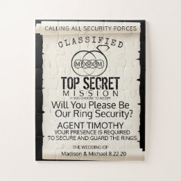 Ring Bearer Puzzle Invitation