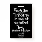 Ring Bearer Security Badge