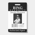 Ring Bearer Security Badge