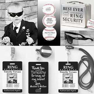Ring Bearer Security Badge ID Badge