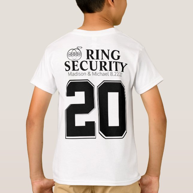 Ring Bearer Security T Shirt (Back)
