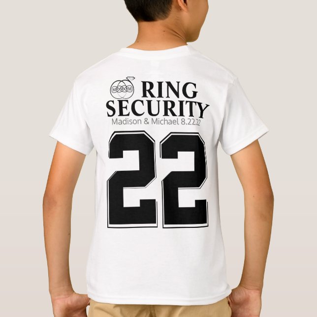 Ring Bearer Security T Shirt (Back)