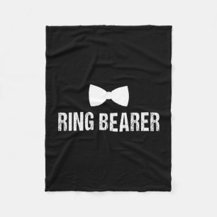 Ring bearer shirt - cute ring bearer for boys fleece blanket