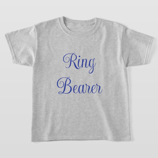 Ring Bearer T-Shirt (Laydown)