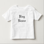 Ring Bearer T-Shirt<br><div class="desc">Too cute... .Ring Bearer T-Shirt</div>