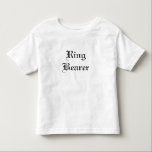 Ring Bearer T-Shirt<br><div class="desc">Too cute... .Ring Bearer T-Shirt</div>
