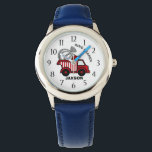 Ring Bearer Wedding Dump Truck Red<br><div class="desc">Wedding dump truck carrying the rings for your ring bearer.  This watch makes the perfect wedding thank you gift for a special little ring bearer.  Personalise with a name to make it extra special.</div>