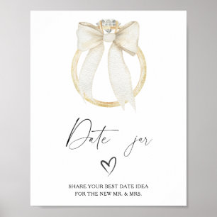 Ring bow bridal shower Date night ideas Poster