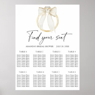 Ring Bow Wedding seating chart