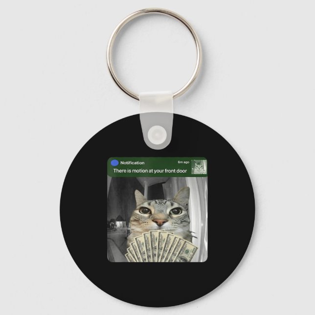 Ring Cat With Motion Meme  Key Ring (Front)
