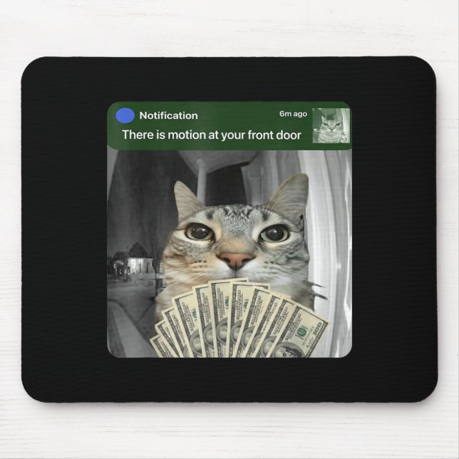 Ring Cat With Motion Meme  Mouse Pad (Front)