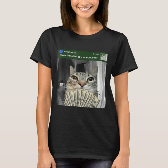 Ring Cat With Motion Meme  T-Shirt (Front)