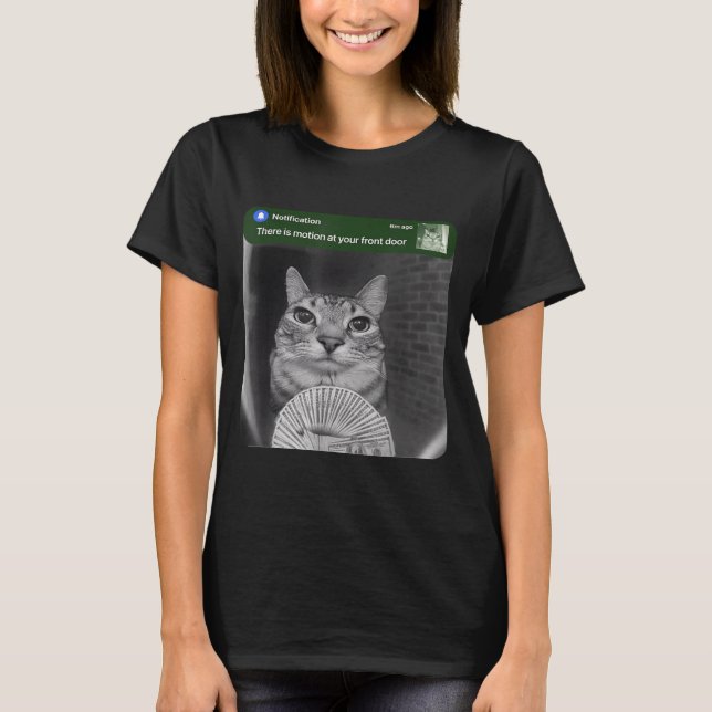 Ring Cat With Motion Meme  T-Shirt (Front)
