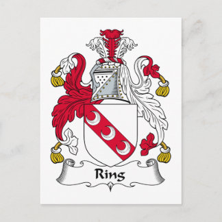 Ring Family Crest Postcard