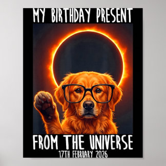 Ring Fire Birthday 17th February Dog Poster