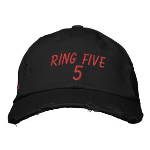 RING FIVE EMBROIDERED HAT