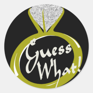 Ring/ Guess What Classic Round Sticker