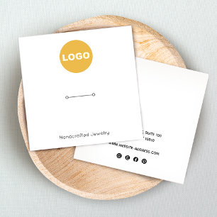 Ring Holder Add Logo Square Display Square Business Card