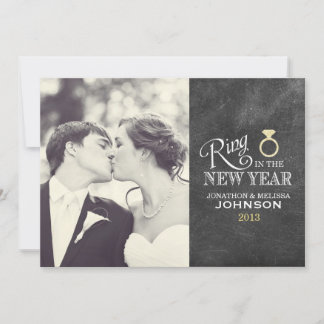 Ring in the New Year | Gold Ring Holiday Card