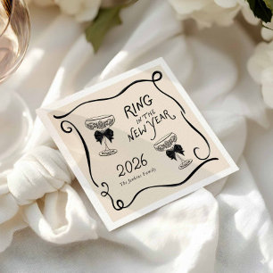 Ring in the New Year Paper Napkin