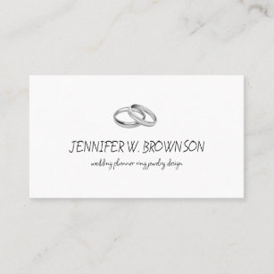 Ring Jewellery silver party organisation Business Card