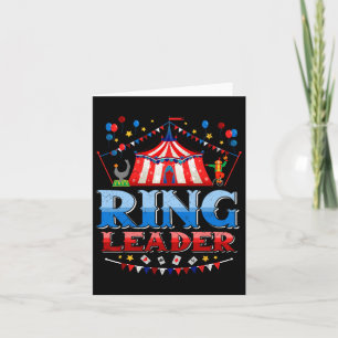 Ring Leader Costume Circus Staff Carnival Mens Wom Card