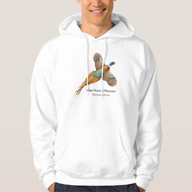 Ring Necked Pheasant Hooded Sweatshirt (Front)