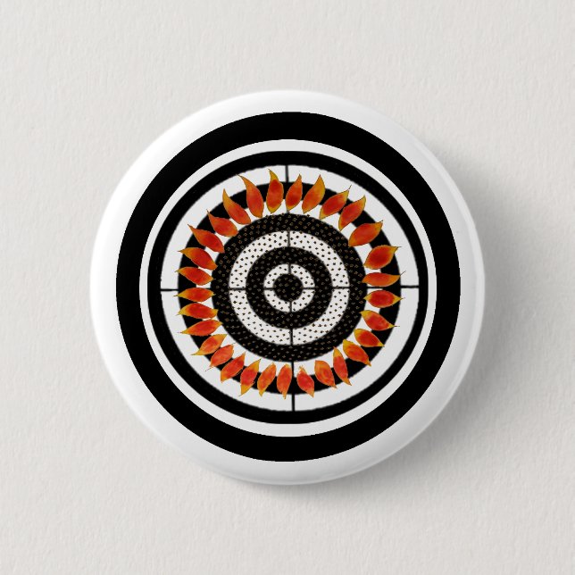 Ring of Fire 6 Cm Round Badge (Front)