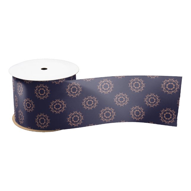ring of flowers ribbon satin ribbon (Spool)