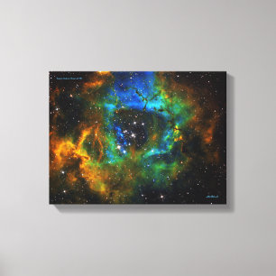 Ring of God - Rosette Nebula - Small  Canvas Print