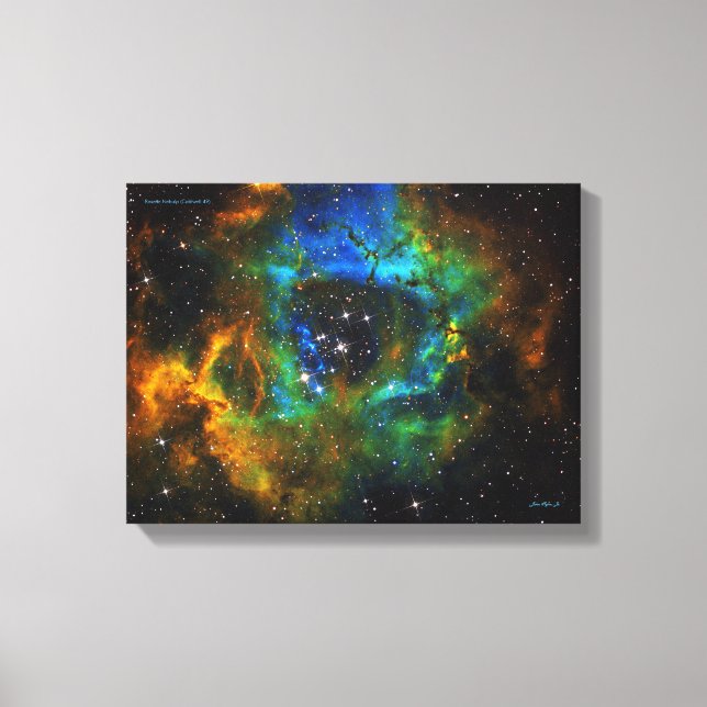 Ring of God - Rosette Nebula - Small  Canvas Print (Front)