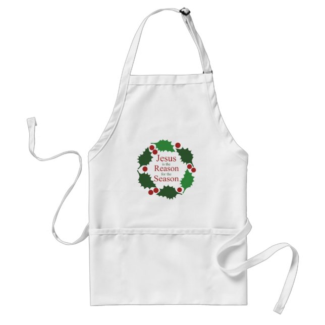 Ring of Holly Jesus Reason for Season Apron (Front)