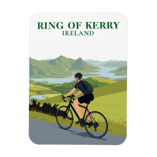 Ring of Kerry Ireland Cycling Travel Souvenir Magnet
