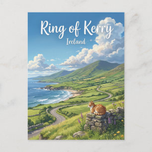Ring of Kerry Scenic Drive Ireland Postcard