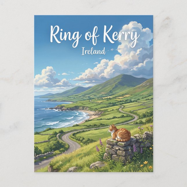 Ring of Kerry Scenic Drive Ireland Postcard (Front)