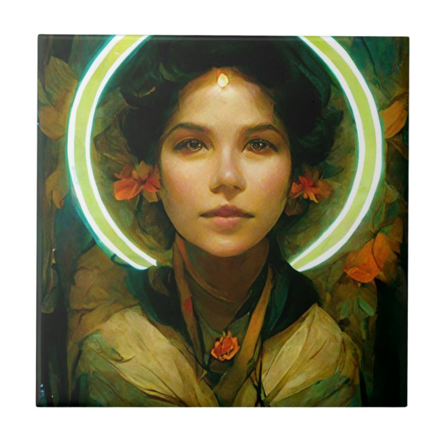 Ring Of Light Fantasy Sci-fi Tile (Front)