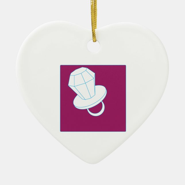 Ring Pop Ceramic Tree Decoration (Front)