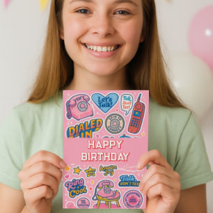 “Ring Ring! Girls Happy Birthday  Card