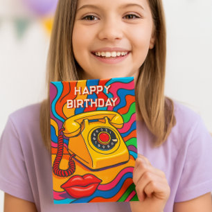 “Ring Ring! It’s Your Day” Girls Happy Birthday  Card