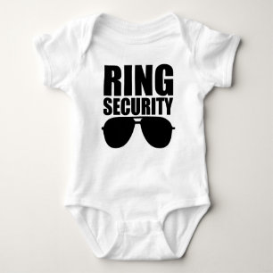 Ring Security Baby Ring Bearer Wedding Baby Bodysuit