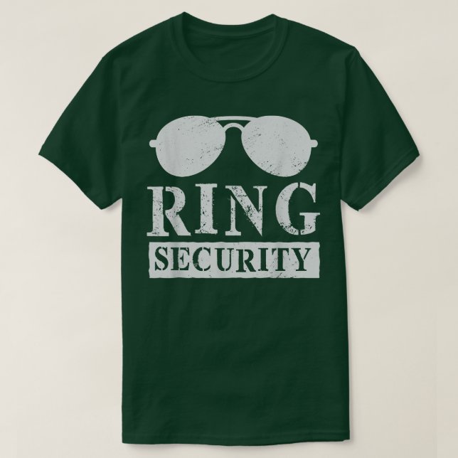 Ring Security Engagement Bachelor Party Matching  T-Shirt (Design Front)