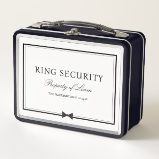 Ring Security Funny Wedding Custom Ring Bearer Box