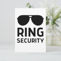 Ring security funny wedding ring bearer kids boys