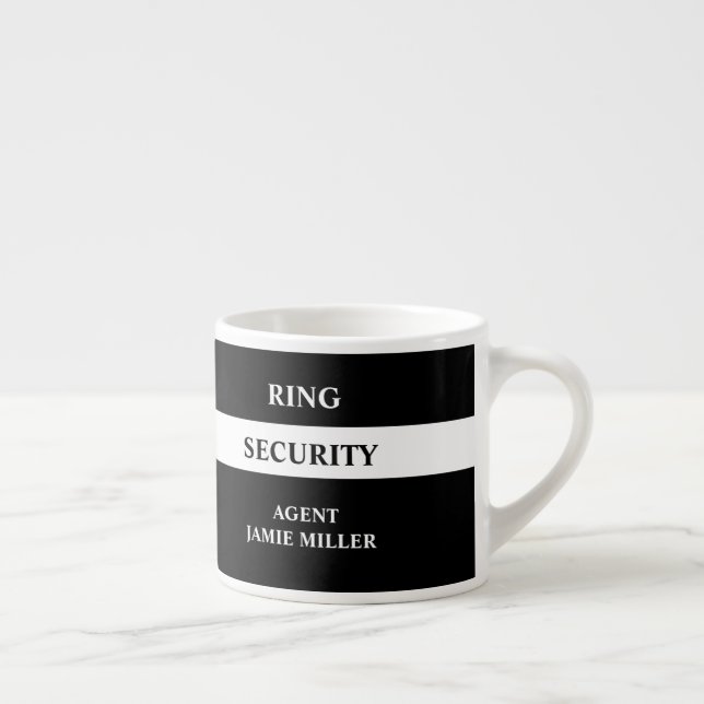 Ring Security Ring Bearer Agent  Espresso Cup (Right)