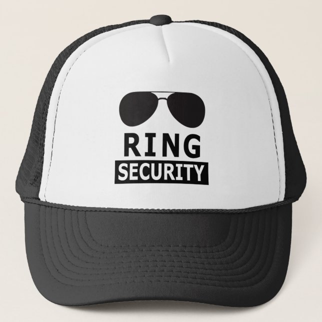 Ring Security Ring Bearer Gifts Trucker Hat (Front)