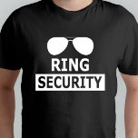 Ring Security Ring Bearer Personalised T-Shirt<br><div class="desc">Ring Security Ring Bearer Personalised Shirt</div>